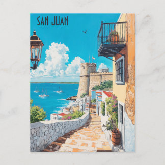 Reisen nach San Juan Puerto Rico Postkarte