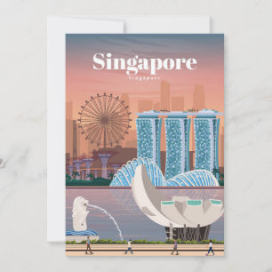 Reisen nach Singapur Dankeskarte
