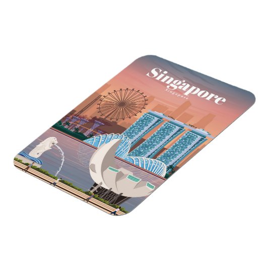 Reisen nach Singapur Magnet (Linke Seite)