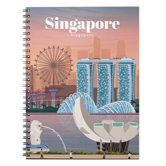 Reisen nach Singapur Notizblock (Vorderseite)