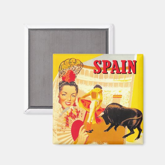 Reisen nach Spanien Magnet (Vorderseite/Rückseite)