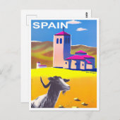 Reisen nach Spanien Postkarte (Vorne/Hinten)
