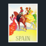 Reisen nach Spanien Postkarte<br><div class="desc">Spanien Jahrgang Reise Postkarte</div>