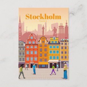 Reisen nach Stockholm Begleitkarte