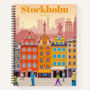Reisen nach Stockholm Notizblock