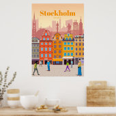 Reisen nach Stockholm Poster (Küche)