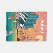 Reisen nach Sydney Australien Fleecedecke (Vorderseite (Horizontal))