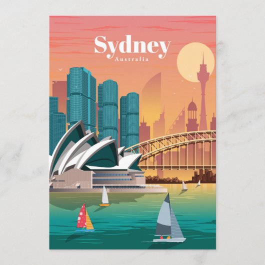 Reisen nach Sydney Australien Programm (Vorderseite)