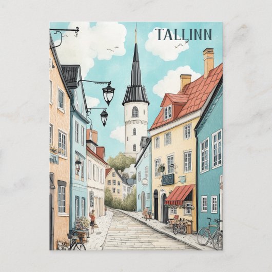 Reisen nach Tallinn Estland Postkarte (Vorderseite)