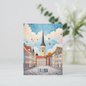 Reisen nach Tallinn Estland Postkarte (Stehend Vorderseite)