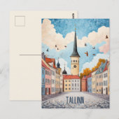 Reisen nach Tallinn Estland Postkarte (Vorne/Hinten)