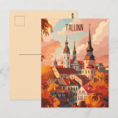 Reisen nach Tallinn Postkarte (Vorne/Hinten)