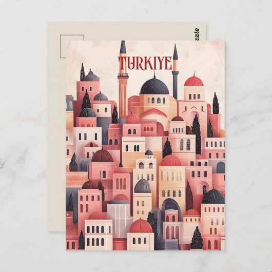 Reisen nach Turkiye Postkarte (Vorne/Hinten)