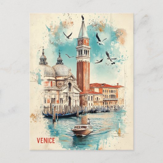 Reisen nach Venedig Italien Postkarte (Vorderseite)