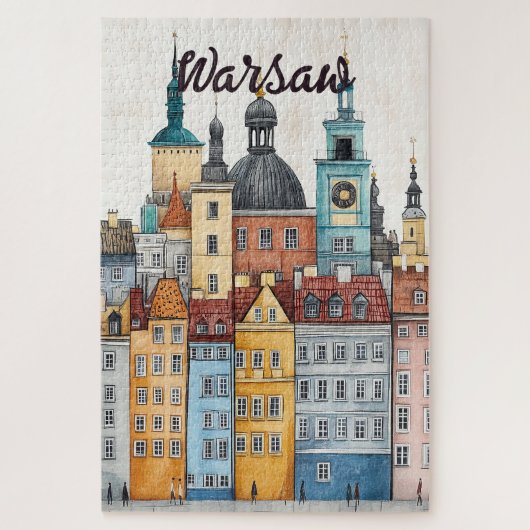 Reisen nach Warschau Polen Puzzle (Vertikal)