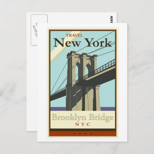 Reisen New York Postkarte (Vorne/Hinten)