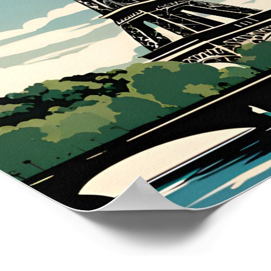 Reisen Paris Poster (Ecke)