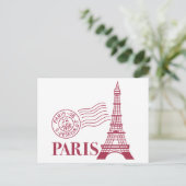Reisen Paris Postkarte (Stehend Vorderseite)