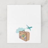 Reisen Platzkarte (Außenseite Aufgefaltet)