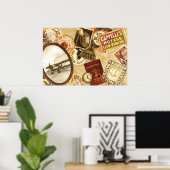 Reisen Poster (Heimbüro)