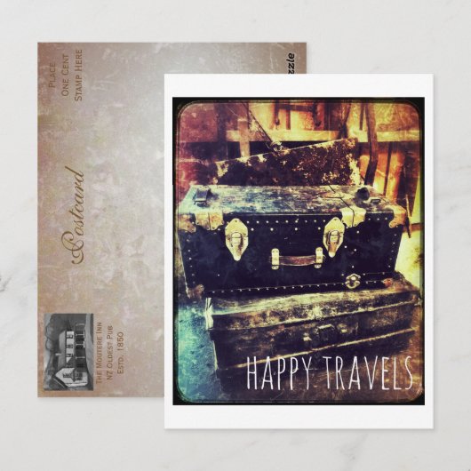 Reisen Postkarte (Vorne/Hinten)