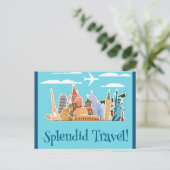 Reisen Postkarte (Stehend Vorderseite)