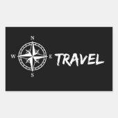 Reisen Rechteckiger Aufkleber (Vorderseite)