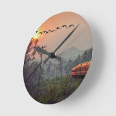 Reisen Runde Wanduhr (Winkel)