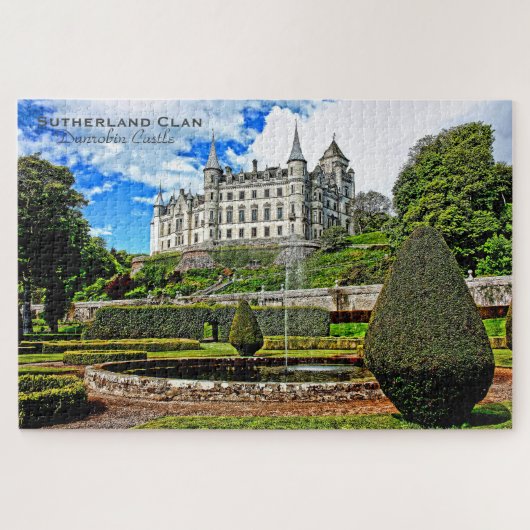 Reisen Schottland Dunrobin Castle, Sutherland Clan Puzzle (Horizontal)