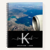 Reisen Sie benutzerdefiniertes Foto Schwarz-weiß M Notizblock (Vorderseite)