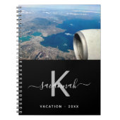 Reisen Sie benutzerdefiniertes Foto Schwarz-weiß M Notizblock (Vorderseite)