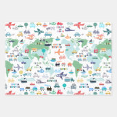 Reisen Sie die Kleinwagen des Weltnichtrauchers Geschenkpapier Set (Vorderseite 2)