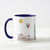 Reisen Sie die Welt - Australien Tasse (Links)