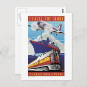 Reisen Sie die Welt Postkarte (Vorne/Hinten)