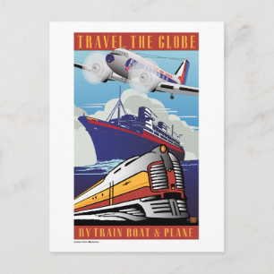 Reisen Sie die Welt Postkarte