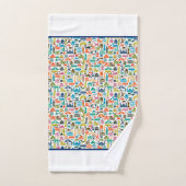 Reisen Sie durch das Set der Weltbadewanne (Handtuch)