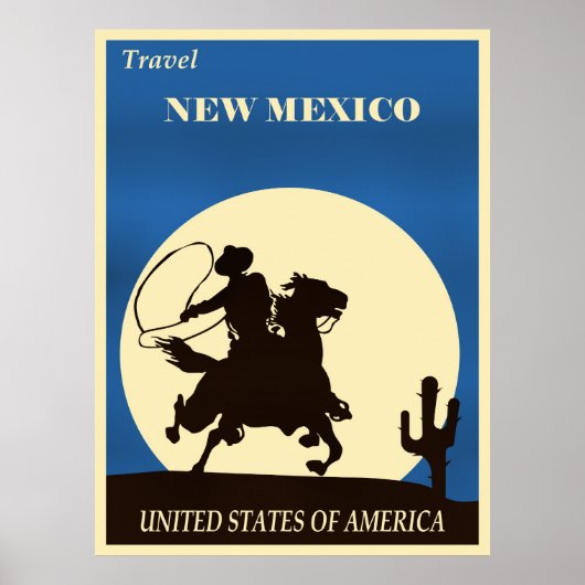 Reisen Sie durch New Mexico Poster (Vorne)