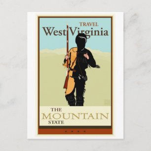Reisen Sie durch West Virginia Postkarte