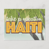Reisen Sie in das Reiseplakat von Haiti Postkarte (Vorderseite)
