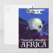 Reisen Sie ins Abenteuer! Afrika Postkarte (Vorne/Hinten)