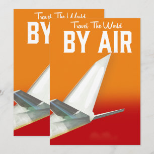 Reisen Sie mit Air durch die Welt Feiertagskarte