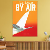 Reisen Sie mit Air durch die Welt Leinwanddruck (Insitu (Wohnzimmer))