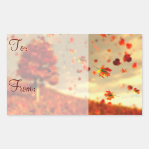 Reisen Sie mit den Geschenkartikeln vom Oktober Rechteckiger Aufkleber