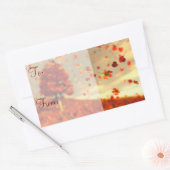 Reisen Sie mit den Geschenkartikeln vom Oktober Rechteckiger Aufkleber (Umschlag)