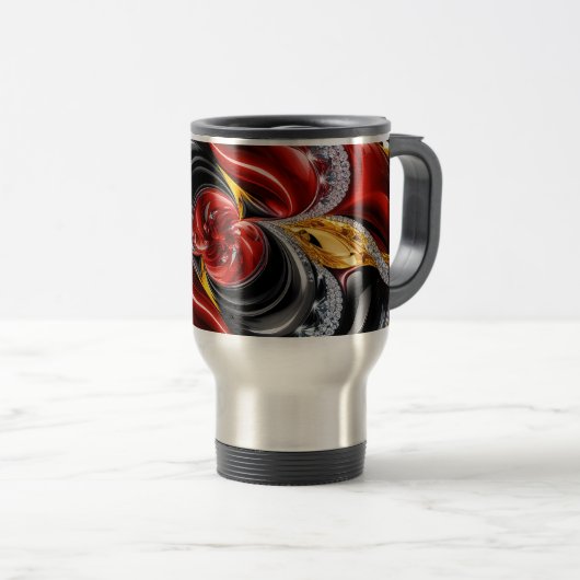 Reisen Sie mit deutschem Farbdesign Reisebecher (VorderseiteRechts)