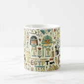 Reisen Sie nach Ägypten. Nahtloses Muster Kaffeetasse (Mittel)