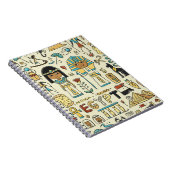 Reisen Sie nach Ägypten. Nahtloses Muster Notizblock (Rechte Seite)