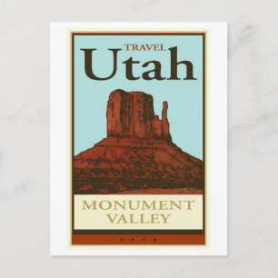 Reisen Sie nach Utah Postkarte