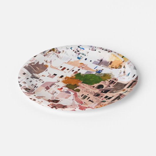 Reisen Sie weit genug, Sie treffen sich selbst Pappteller (Schrägansicht)