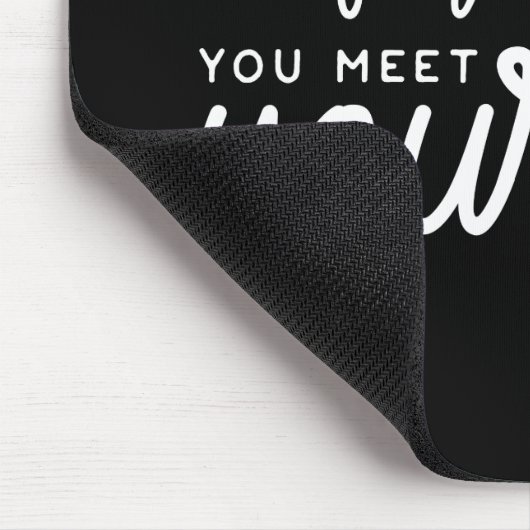 Reisen Sie weit genug, um sich selbst zu treffen Mousepad (Ecke)